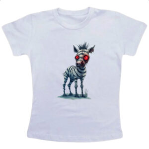 Camiseta Infanto Juvenil Zumbi Zebra