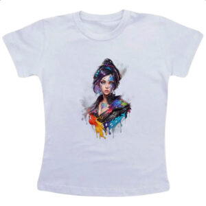 Camiseta Infanto Juvenil Fantasy Girl Spash Color