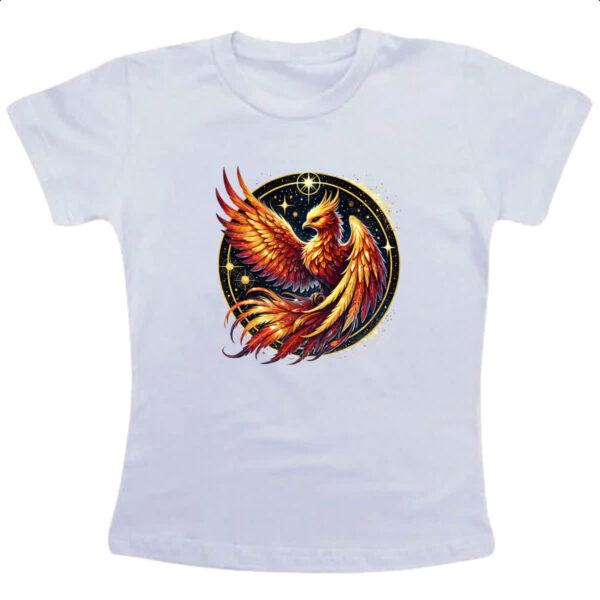 Camiseta Infanto Juvenil Fenix circulo estelar