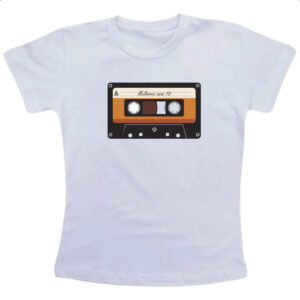 Camiseta Infanto Juvenil Fita K7 retro anos 70