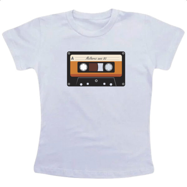 Camiseta Infanto Juvenil Fita K7 retro anos 80