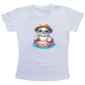 Camiseta Infanto Juvenil Foca na boia