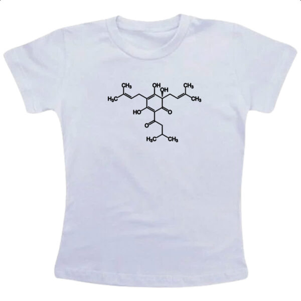 Camiseta Infanto Juvenil Formula quimica da cerveja