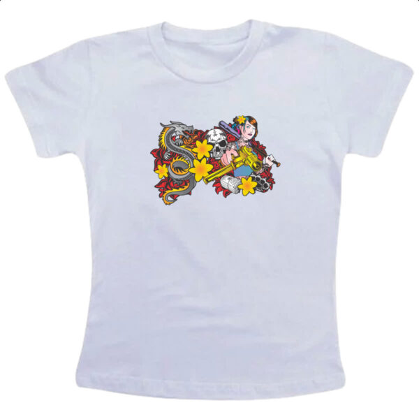 Camiseta Infanto Juvenil Gangster Girl
