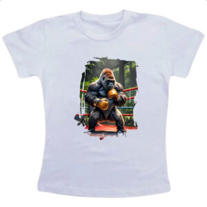 Camiseta Infanto Juvenil Gorila pugilista