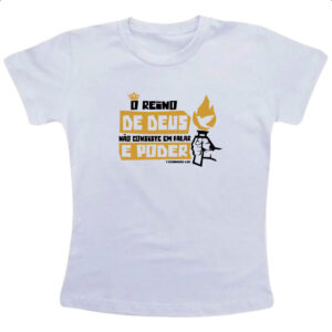 Camiseta Infanto Juvenil Gospel 1 Corintios 4.20