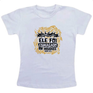 Camiseta Infanto Juvenil Gospel Isaias 53.5
