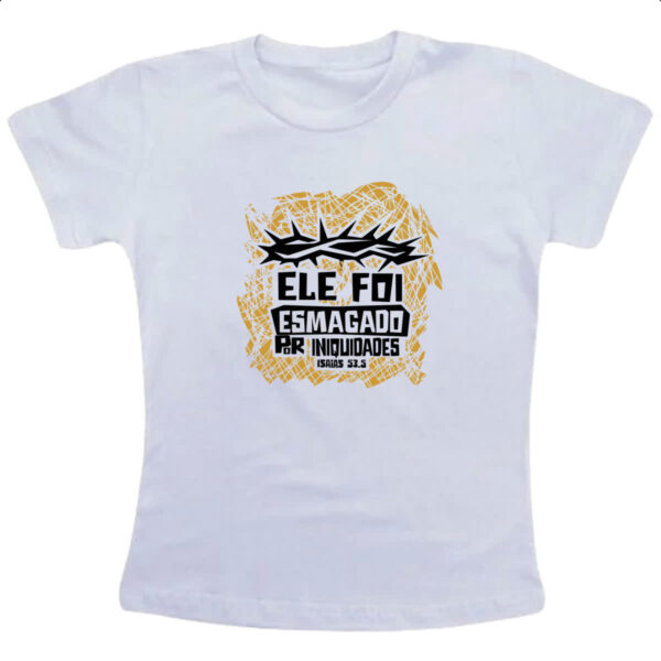 Camiseta Infanto Juvenil Gospel Isaias 53.5