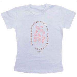 Camiseta Infanto Juvenil Gospel Lucas 12.27