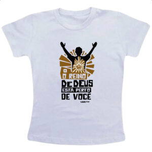 Camiseta Infanto Juvenil Gospel Lucas 17.21