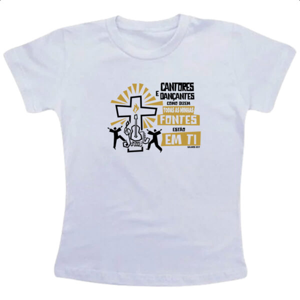 Camiseta Infanto Juvenil Gospel Salmos 87.7