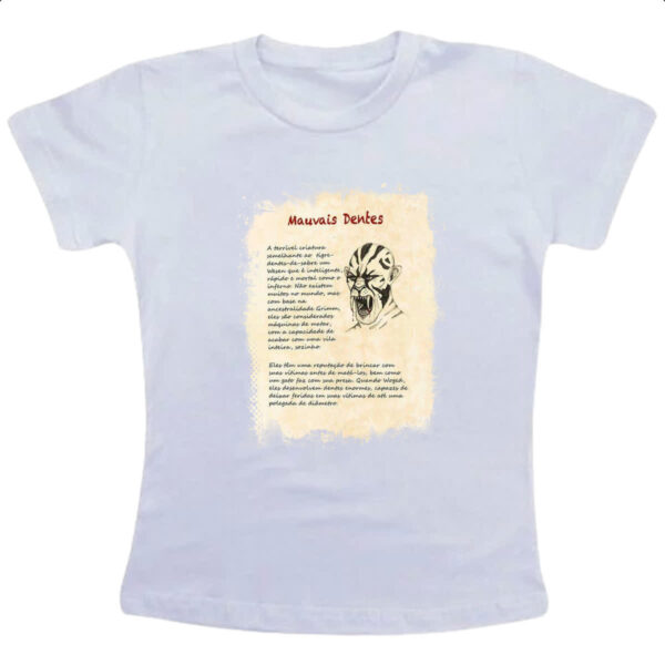 Camiseta Infanto Juvenil Grimm Livro Mauvais Dentes