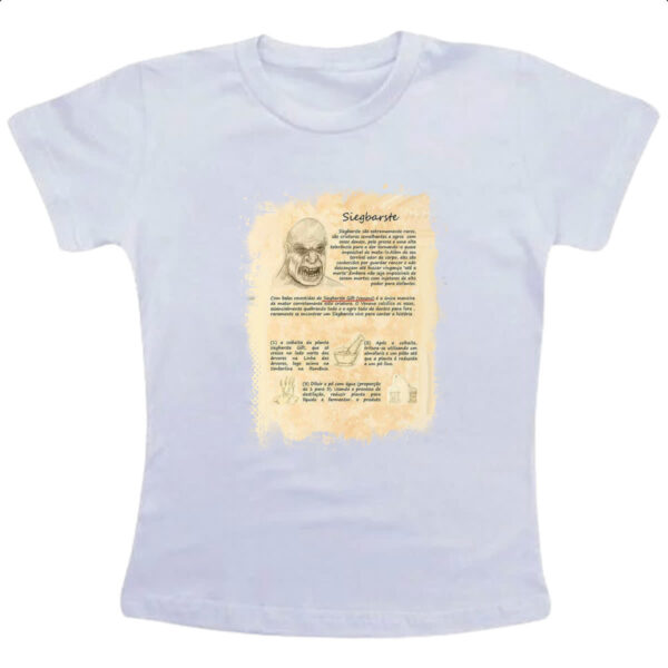 Camiseta Infanto Juvenil Grimm Livro Siegbarste