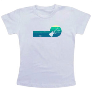 Camiseta Infanto Juvenil Guitarra Espiral Sunset Art