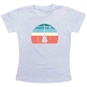 Camiseta Infanto Juvenil Guitarra Sunset Art