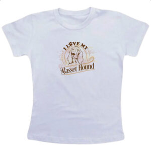 Camiseta Infanto Juvenil I love my Basset Hound