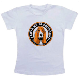 Camiseta Infanto Juvenil I love my Bloodhound