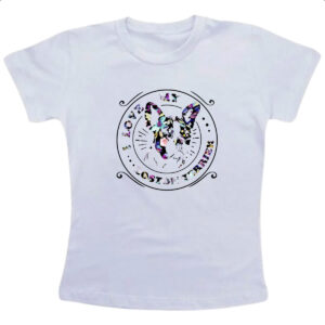Camiseta Infanto Juvenil I love my Boston Terrier
