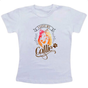 Camiseta Infanto Juvenil I love my Collie