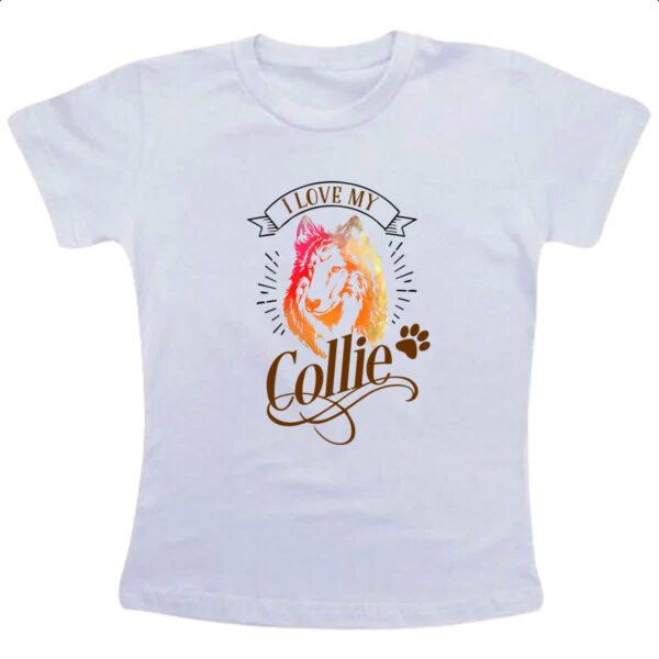 Camiseta Infanto Juvenil I love my Collie