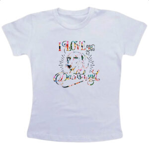 Camiseta Infanto Juvenil I love my Daschshund