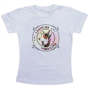 Camiseta Infanto Juvenil I love my Vira Lata