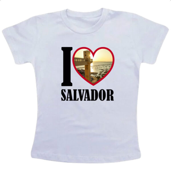 Camiseta Infanto Juvenil I love salvador