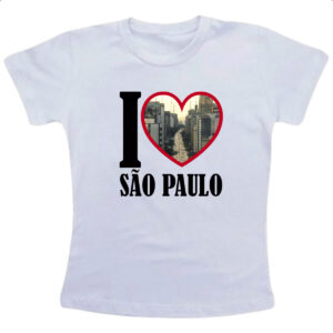 Camiseta Infanto Juvenil I love sao paulo