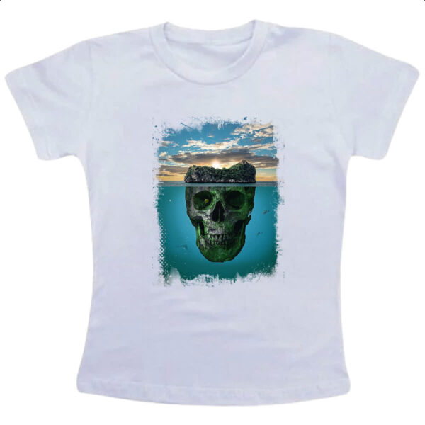 Camiseta Infanto Juvenil Ilha da caveira 1