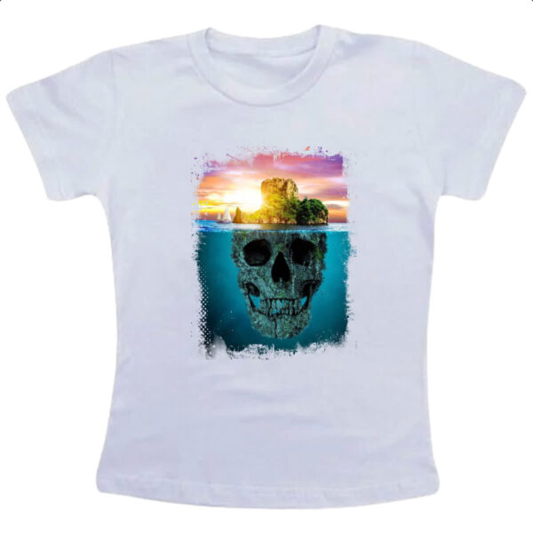 Camiseta Infanto Juvenil Ilha da caveira 2