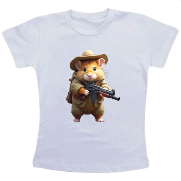 Camiseta Infanto Juvenil Indiana Hamster