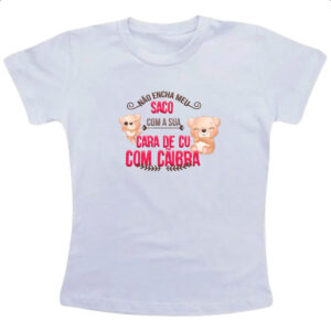 Camiseta Infanto Juvenil Ironico nao encha meu