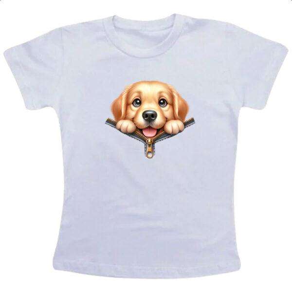 Camiseta Infanto Juvenil Labrador Retriever no Ziper