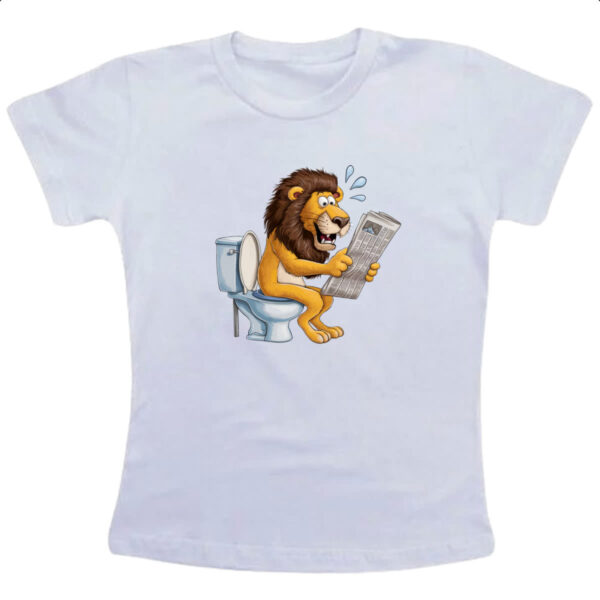 Camiseta Infanto Juvenil Leao na sala de forca