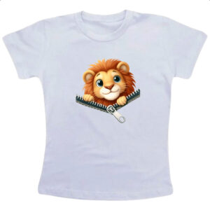 Camiseta Infanto Juvenil Leao no ziper