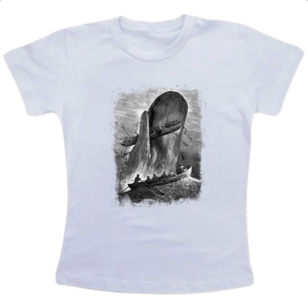 Camiseta Infanto Juvenil Lendas do Mar Moby Dick 01