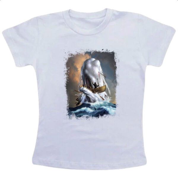 Camiseta Infanto Juvenil Lendas do Mar Moby Dick 02
