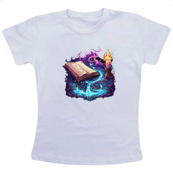 Camiseta Infanto Juvenil Livro magia em acao