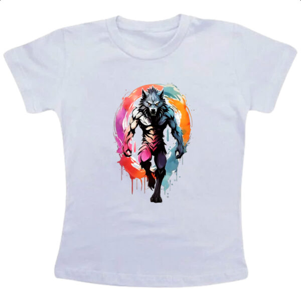 Camiseta Infanto Juvenil Lobisomen splash art