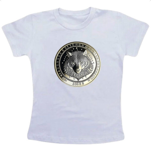 Camiseta Infanto Juvenil Lobo coin
