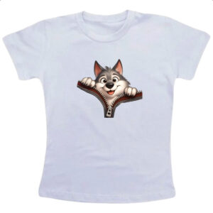 Camiseta Infanto Juvenil Lobo no ziper