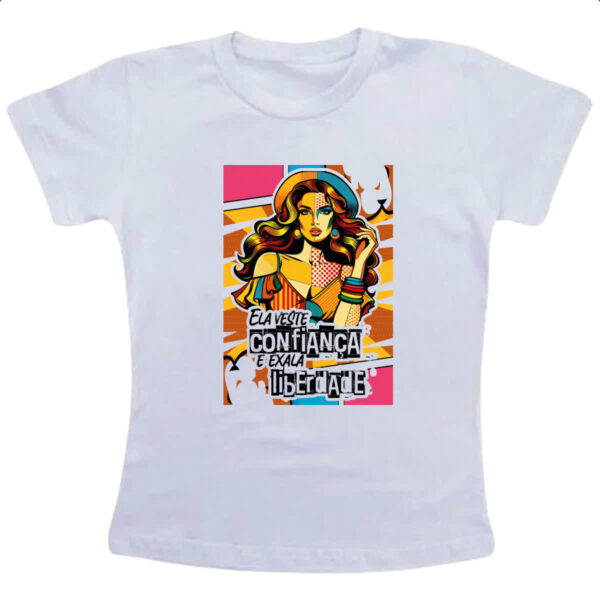 Camiseta Infanto Juvenil Mulher exala liberdade