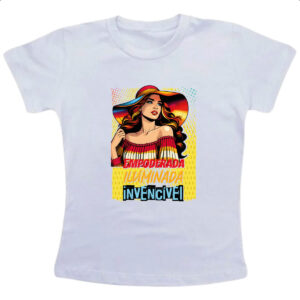Camiseta Infanto Juvenil Mulher invencivel