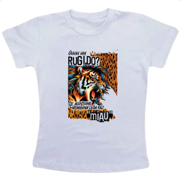 Camiseta Infanto Juvenil Mulher leoa