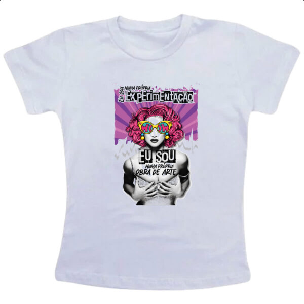 Camiseta Infanto Juvenil Mulher obra de arte