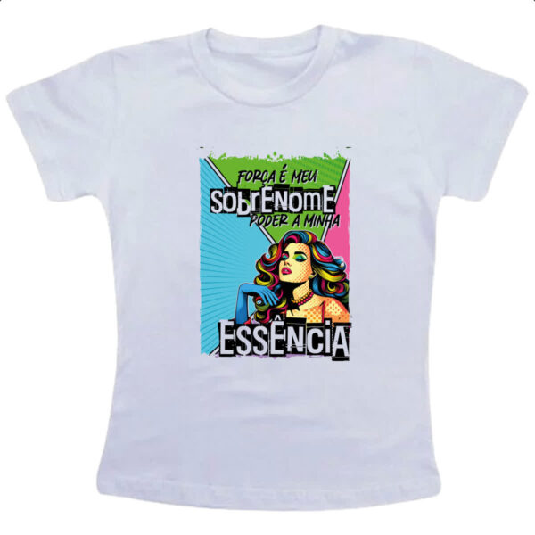 Camiseta Infanto Juvenil Mulher poder essencia