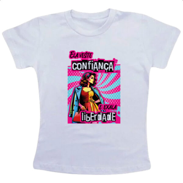 Camiseta Infanto Juvenil Mulher veste e exala