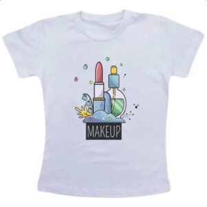 Camiseta Infanto Juvenil Makeup batom