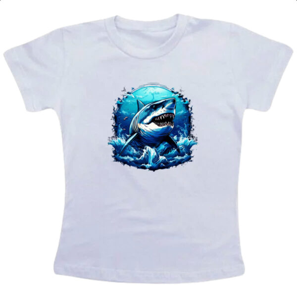 Camiseta Infanto Juvenil Megalodom sea art