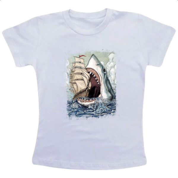Camiseta Infanto Juvenil Megalodon Atack